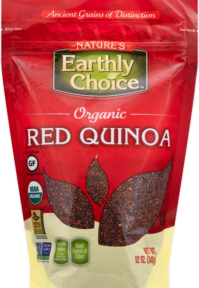 slide 8 of 13, Nature's Earthly Choice Organic Red Quinoa, 12 oz