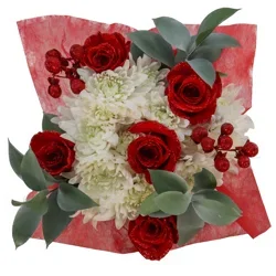 Floral Red And White Bouquet