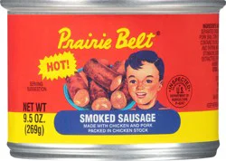 Prairie Belt Hot Smoked Sausage 9.5 oz. Pull-Top Can