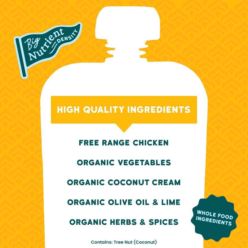 slide 6 of 8, Serenity Kids World Explorer Coconut Curry with Free Range Chicken and Organic Vegetables Baby Food Pouch - 3.5oz, 3.5 oz