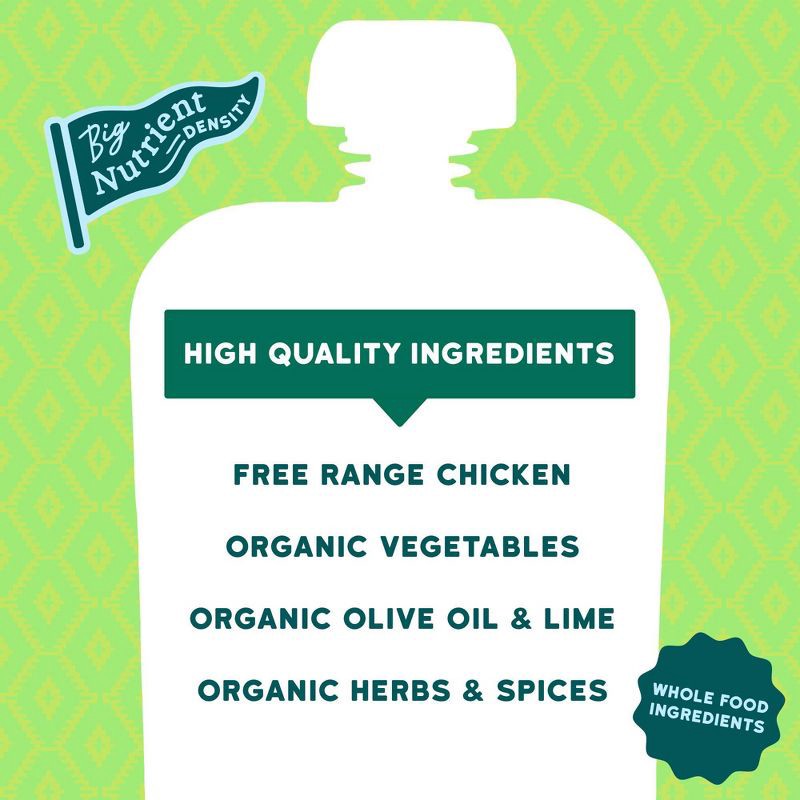 slide 6 of 8, Serenity Kids World Explorer Free Range Chicken Mexican Inspired Stew with Organic Vegetables Baby Food Pouch - 3.5oz, 3.5 oz