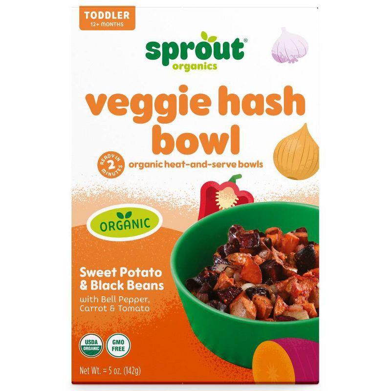 slide 1 of 3, Sprout Organics Sprout Foods Toddler Meal Sweet Potato Hash Breakfast Bowl Baby Meals - 5oz, 5 oz