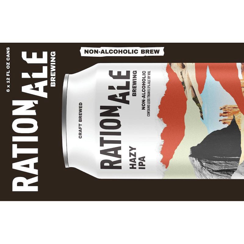 slide 4 of 5, RationAle Hazy IPA Non-Alcoholic - 6pk/12 fl oz Cans, 6 ct; 12 fl oz
