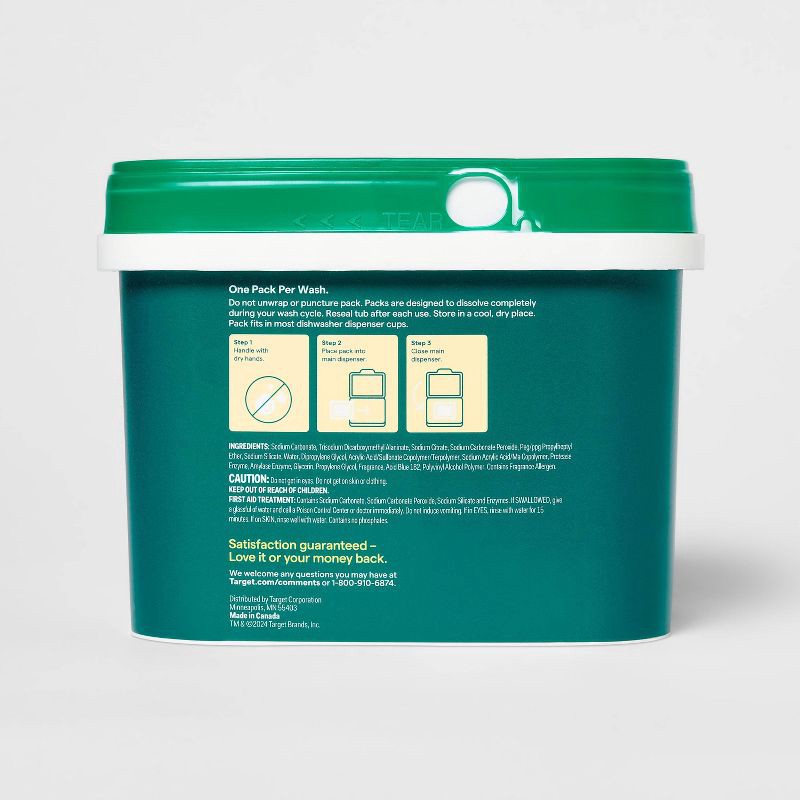 slide 3 of 3, Ultimate Dishwasher Detergent Packs - 48ct - up&up™, 48 ct