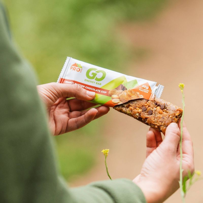 slide 5 of 6, PROBAR Peanut Butter Chocolate Chip Go Energy Bar - 8.4oz/4pk: Sports Performance, 10g Protein, 8.4 oz, 4 ct, 10 gram