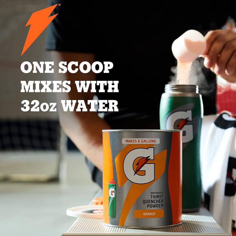 slide 4 of 7, Gatorade Orange Sports Drink Mix - 51oz: Electrolyte Powder, Non-Caffeinated, 51 oz