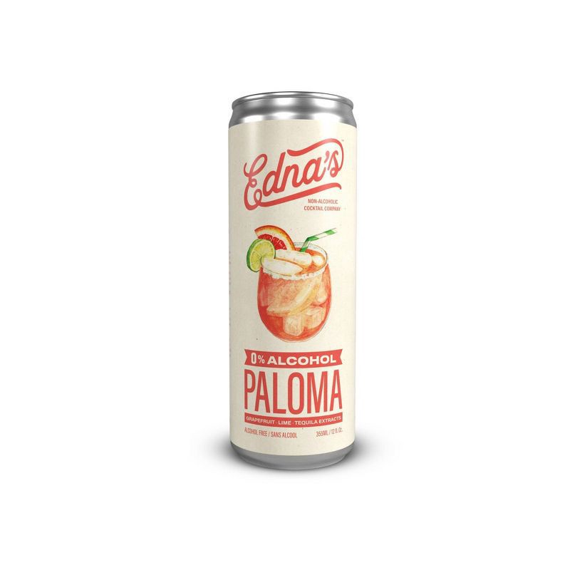 slide 3 of 3, Ednas Cocktails Edna's Non-Alcoholic Paloma - 4pk/12 fl oz Cans, 4 ct; 12 fl oz