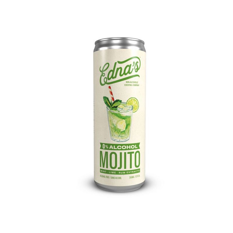 slide 3 of 3, Ednas Cocktails Edna's Non-Alcoholic Mojito - 4pk/12 fl oz Cans, 4 ct; 12 fl oz
