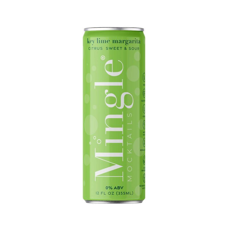 slide 2 of 7, Mingle Mocktails Non-Alcoholic Margarita - 4pk/12 fl oz Cans, 4 ct; 12 fl oz