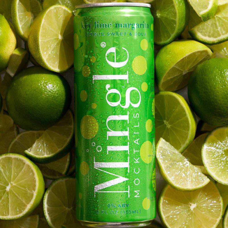 slide 3 of 7, Mingle Mocktails Non-Alcoholic Margarita - 4pk/12 fl oz Cans, 4 ct; 12 fl oz