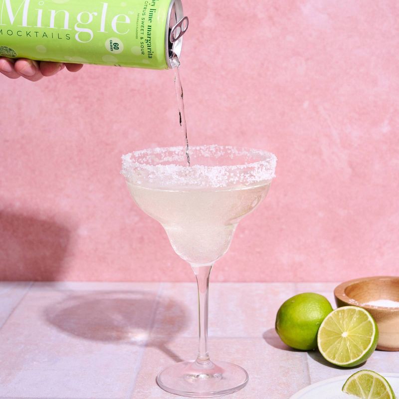 slide 4 of 10, Mingle Mocktails Non-Alcoholic Margarita - 4pk/12 fl oz Cans, 4 ct; 12 fl oz