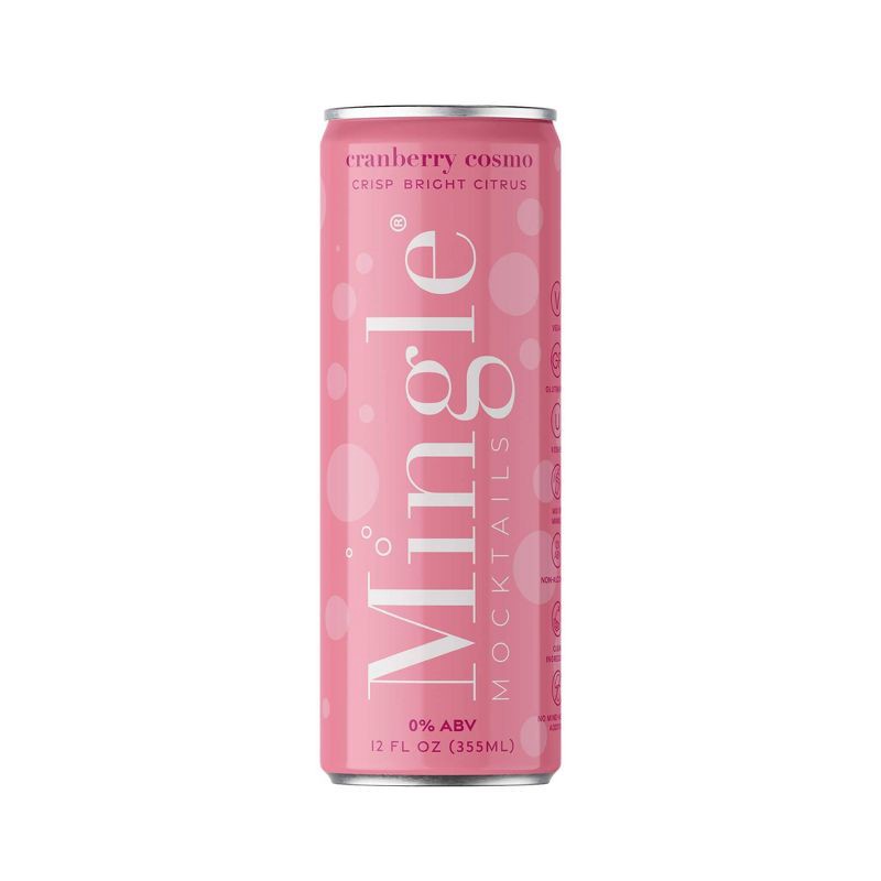 slide 2 of 7, Mingle Mocktails Non-Alcoholic Cosmo - 4pk/12 fl oz Cans, 4 ct; 12 fl oz