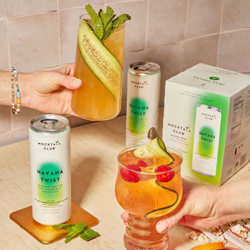 slide 5 of 5, Mocktail Club Non-Alcoholic Havana Twist - 4pk/12 fl oz Cans, 4 ct; 12 fl oz