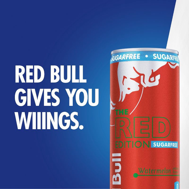 slide 4 of 11, Red Bull Sugar Free Red Edition Energy Drink - 4pk/8.4 fl oz Cans, 4 ct; 8.4 fl oz