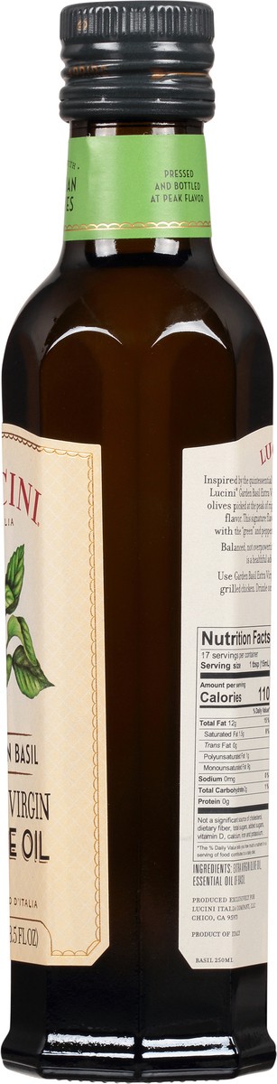 slide 4 of 13, Lucini Garden Basil Extra Virgin Olive Oil 8.5 fl oz, 8.5 fl oz