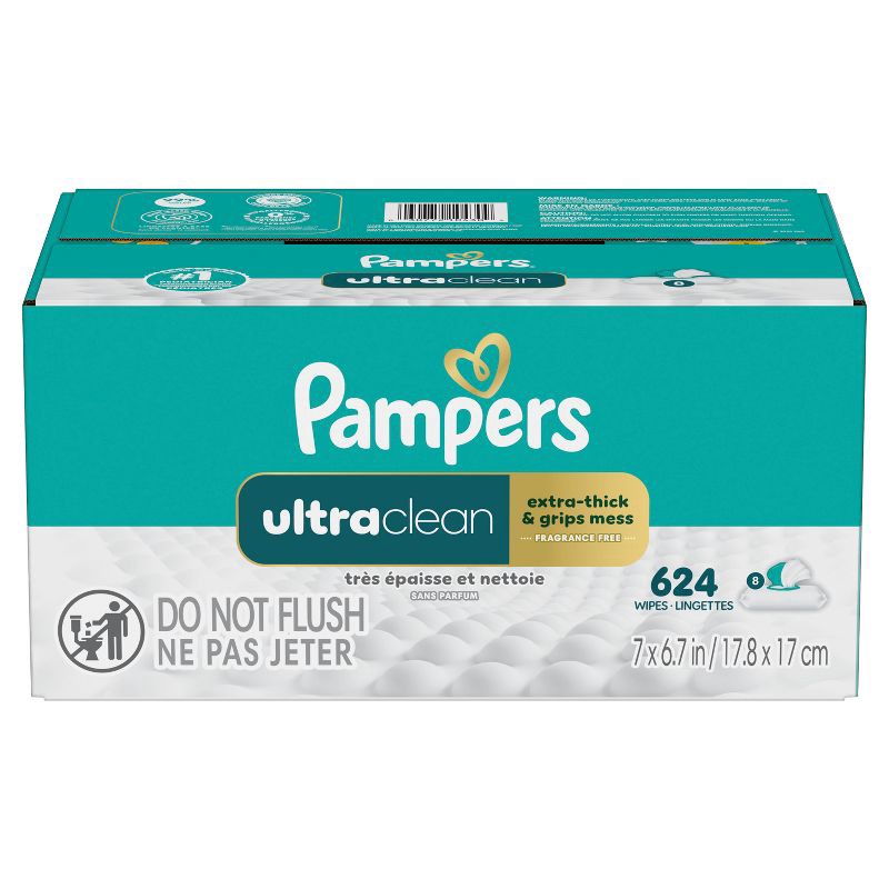 slide 12 of 13, Pampers Ultra Clean Baby Wipes - 624ct, 624 ct