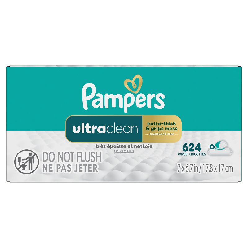 slide 9 of 13, Pampers Ultra Clean Baby Wipes - 624ct, 624 ct