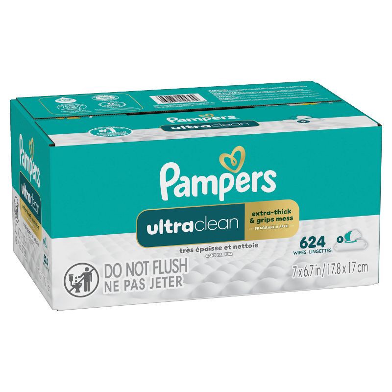 slide 10 of 13, Pampers Ultra Clean Baby Wipes - 624ct, 624 ct