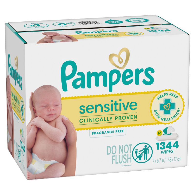 slide 13 of 15, Pampers Baby Wipes - Sens - 1344ct, 1344 ct