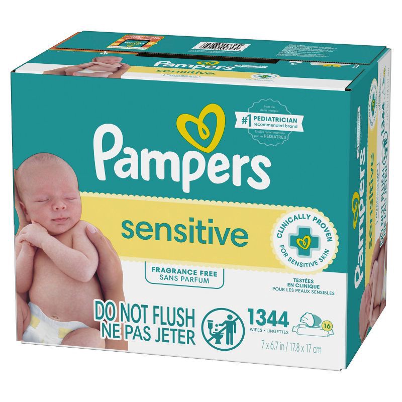 slide 13 of 17, Pampers Baby Wipes - Sens - 1344ct, 1344 ct