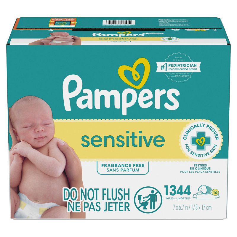 slide 14 of 17, Pampers Baby Wipes - Sens - 1344ct, 1344 ct