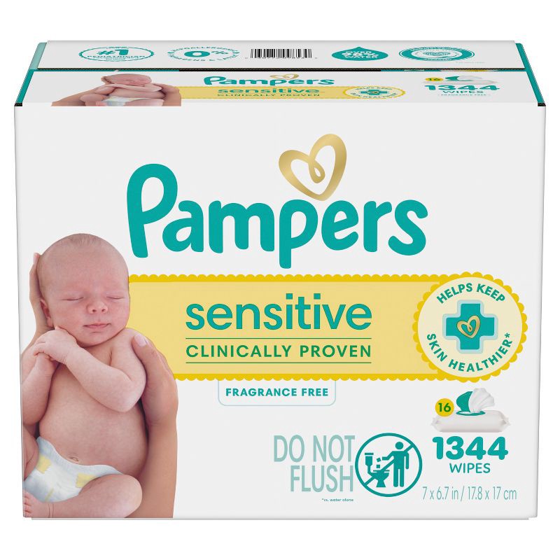 slide 15 of 15, Pampers Baby Wipes - Sens - 1344ct, 1344 ct
