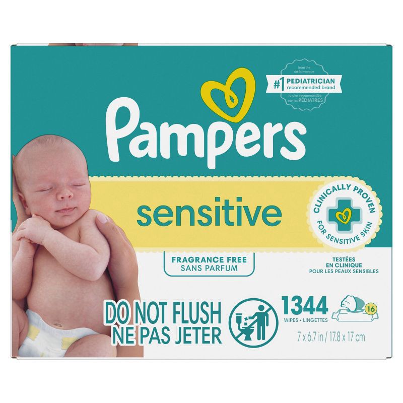 slide 11 of 17, Pampers Baby Wipes - Sens - 1344ct, 1344 ct