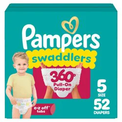 Pampers Swaddler 360 Disposable Baby Diapers - Size 5 - 52ct