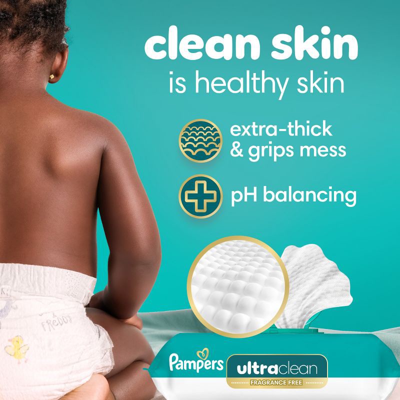 slide 3 of 13, Pampers Ultra Clean Baby Wipes - 156ct, 156 ct