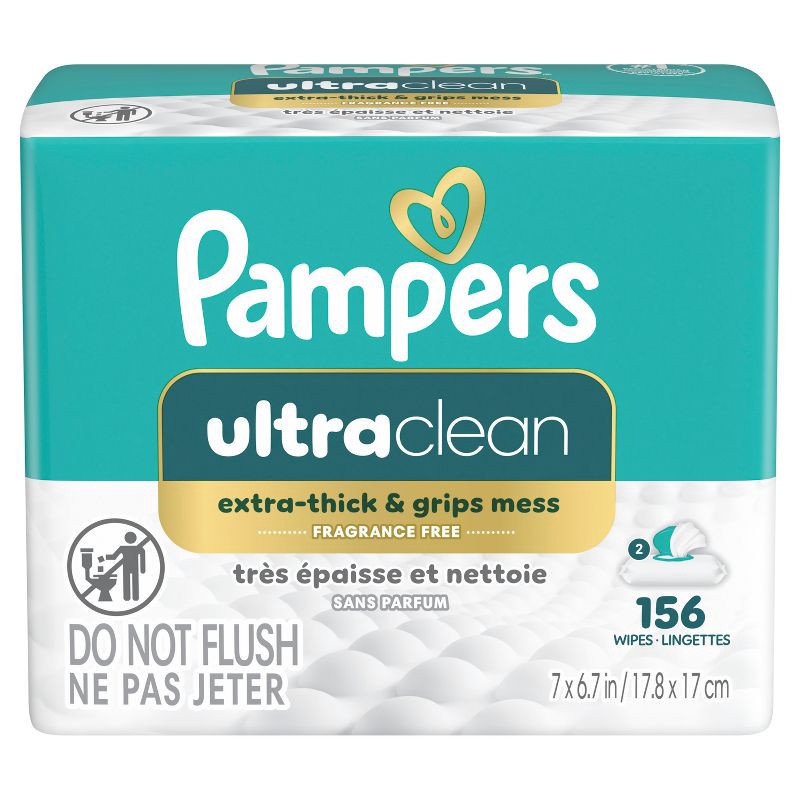 slide 12 of 13, Pampers Ultra Clean Baby Wipes - 156ct, 156 ct