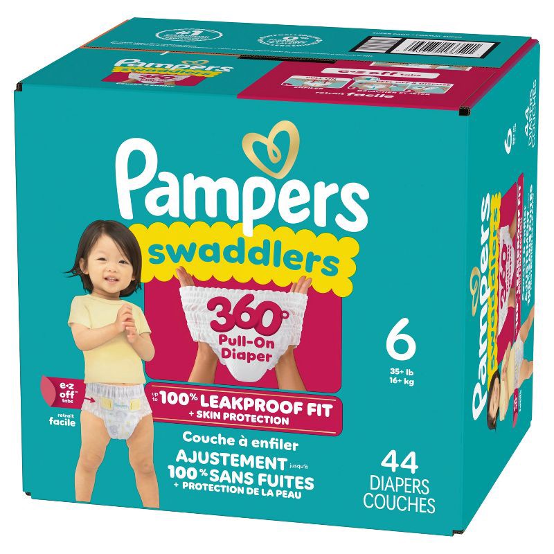 slide 14 of 15, Pampers Swaddler 360 Disposable Baby Diapers - Size 6 - 44ct, 6 x 44 ct