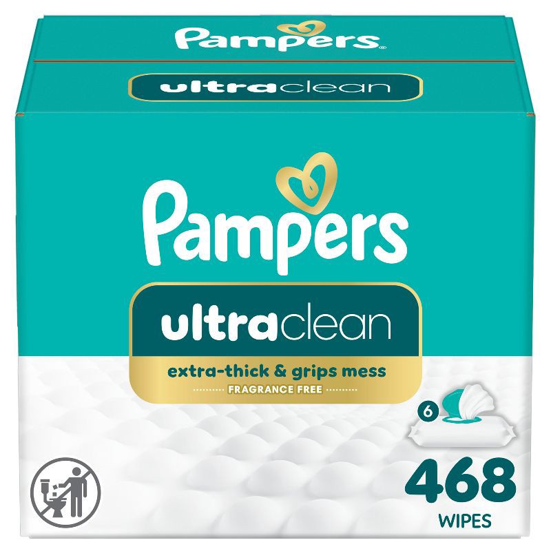 slide 1 of 13, Pampers Ultra Clean Baby Wipes - 468ct, 468 ct