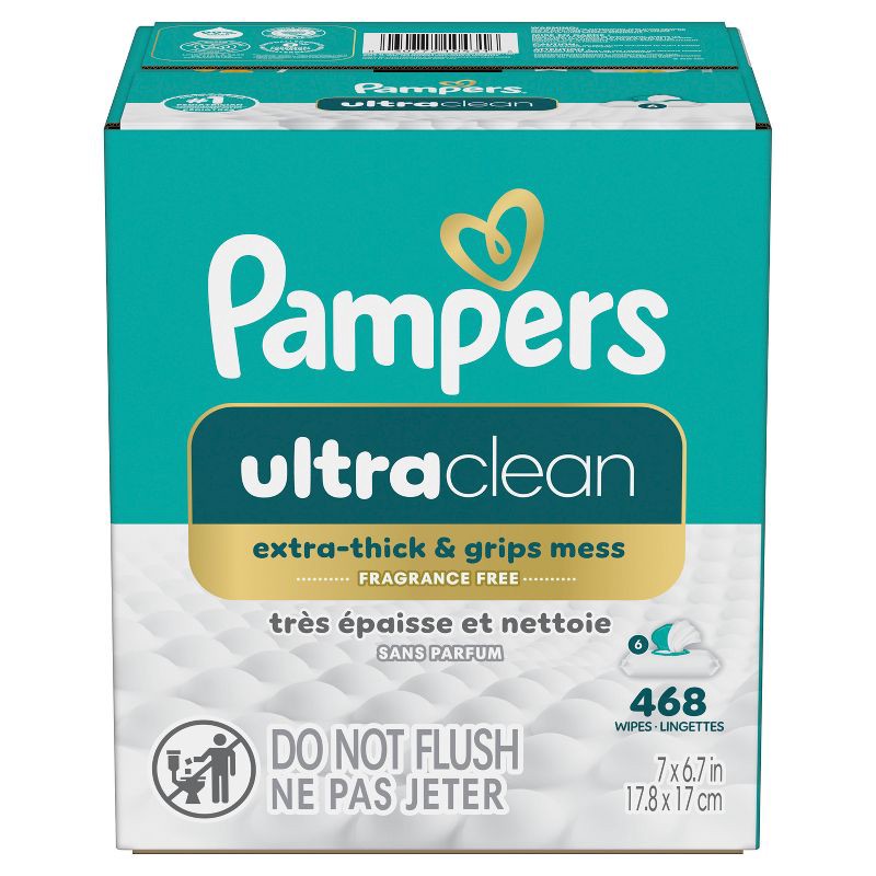 slide 12 of 13, Pampers Ultra Clean Baby Wipes - 468ct, 468 ct