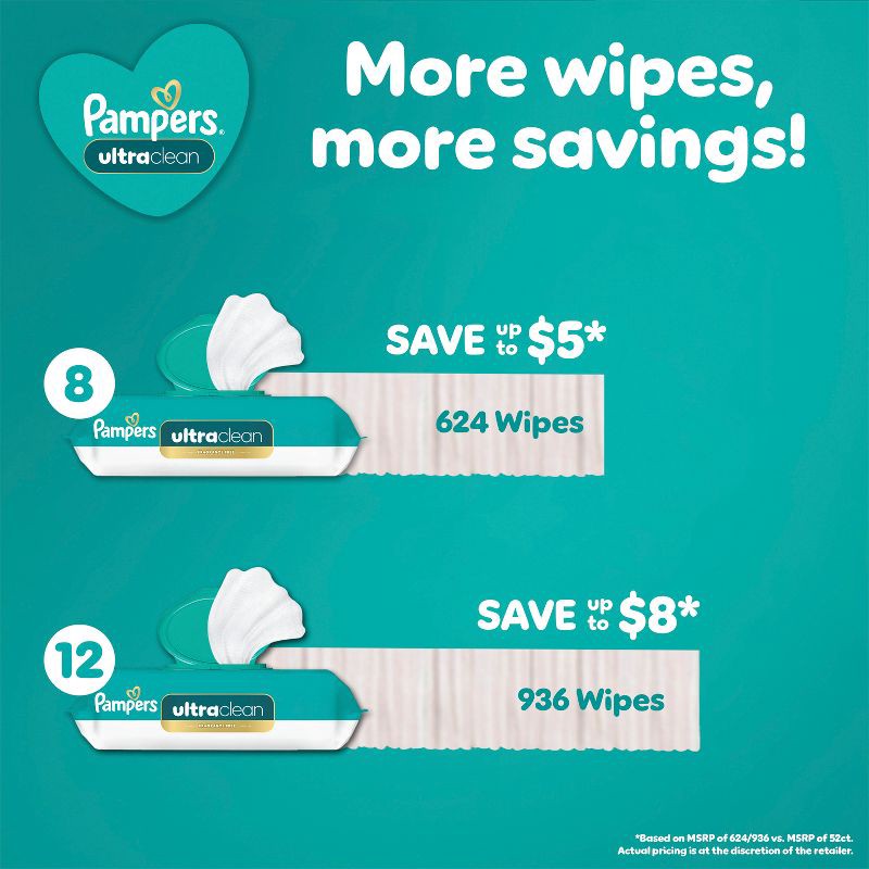 slide 13 of 13, Pampers Ultra Clean Baby Wipes - 468ct, 468 ct