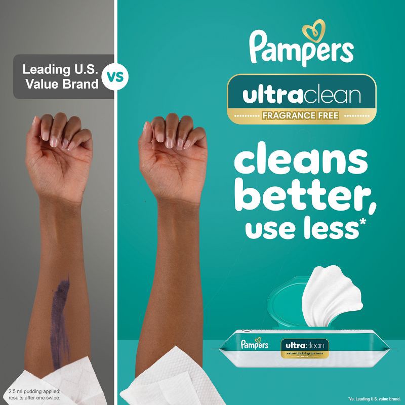 slide 4 of 13, Pampers Ultra Clean Baby Wipes - 468ct, 468 ct