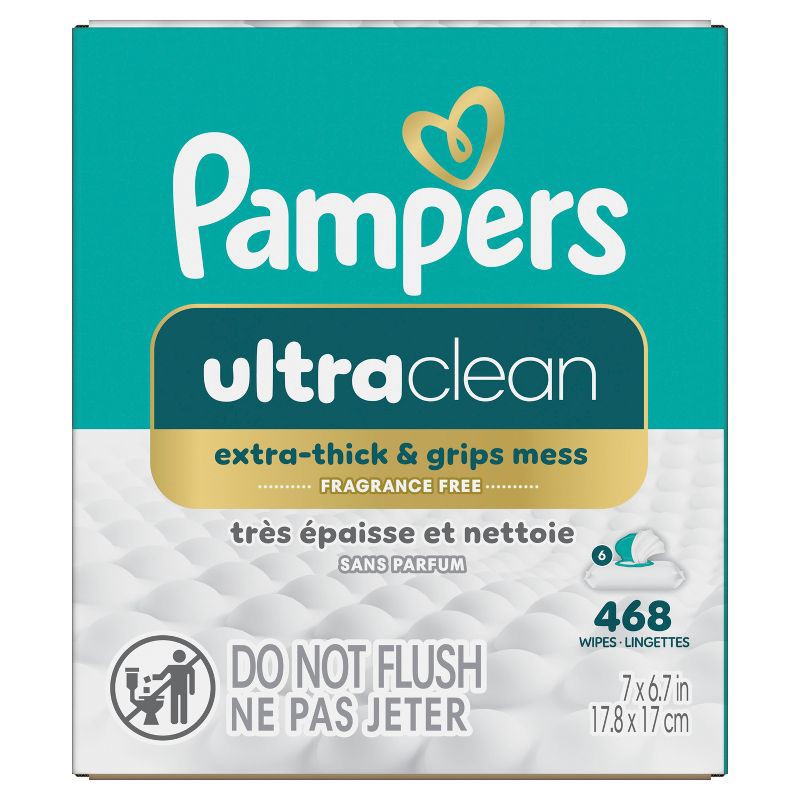 slide 9 of 13, Pampers Ultra Clean Baby Wipes - 468ct, 468 ct