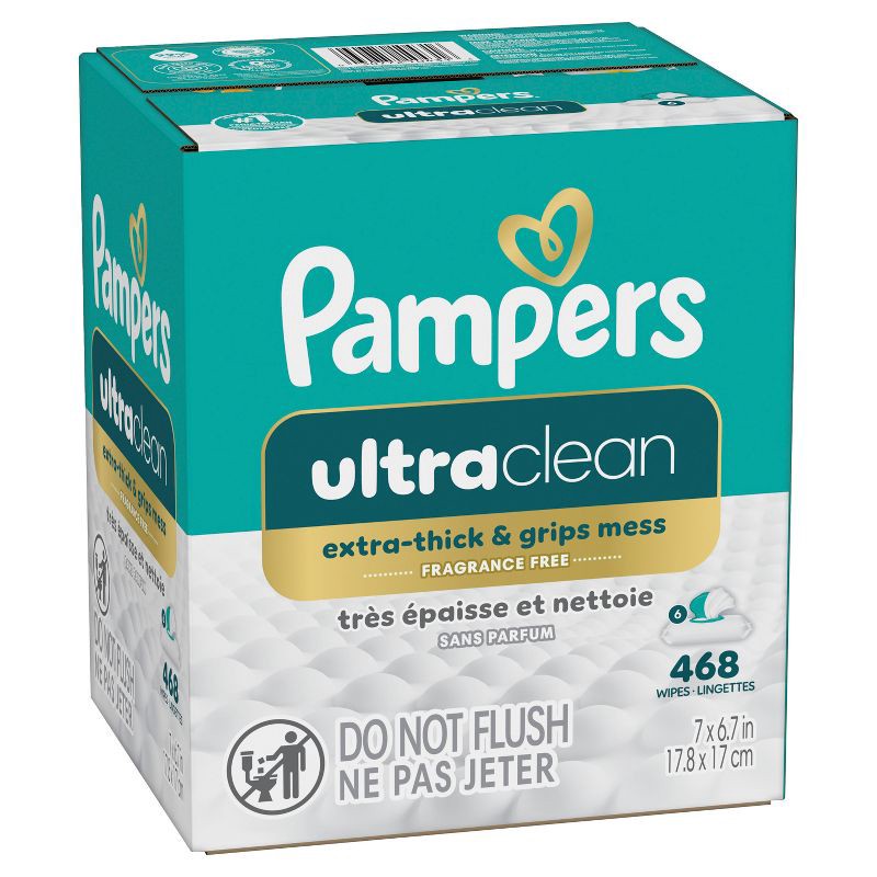 slide 10 of 13, Pampers Ultra Clean Baby Wipes - 468ct, 468 ct