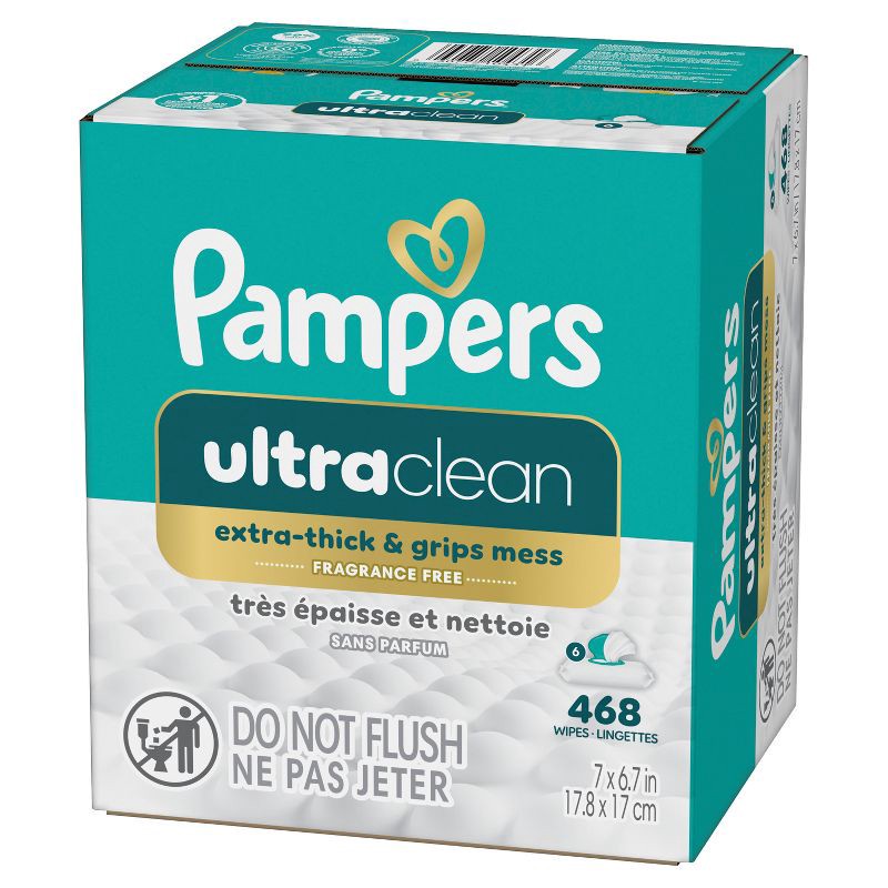 slide 11 of 13, Pampers Ultra Clean Baby Wipes - 468ct, 468 ct