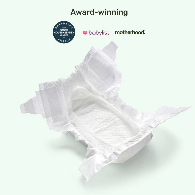 slide 4 of 10, Parasol Chlorine-Free Diapers with RashShield Protection - Size 2 - 12ct, 2 x 12 ct