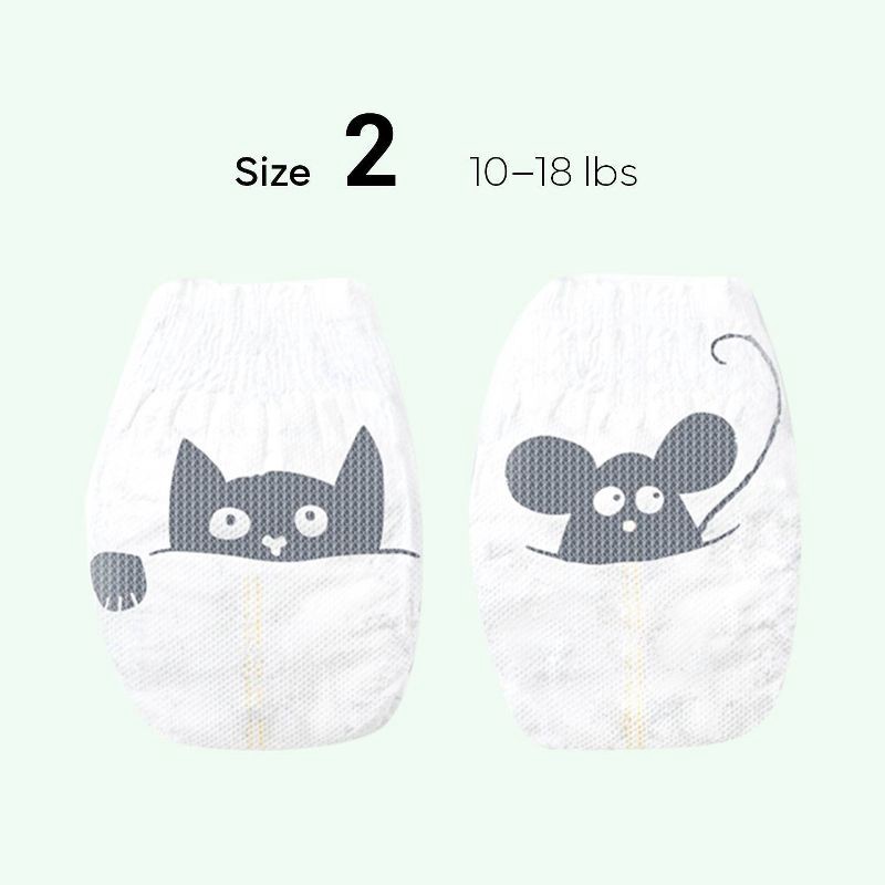 slide 9 of 10, Parasol Chlorine-Free Diapers with RashShield Protection - Size 2 - 12ct, 2 x 12 ct