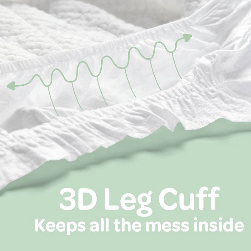 slide 7 of 10, Parasol Chlorine-Free Diapers with RashShield Protection - Size 1 - 88ct, 1 x 88 ct