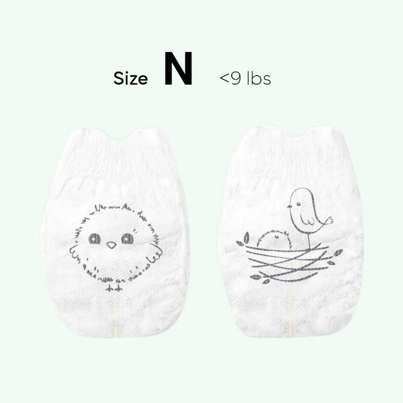 slide 9 of 10, Parasol Chlorine-Free Diapers with RashShield Protection - Size 1 - 88ct, 1 x 88 ct