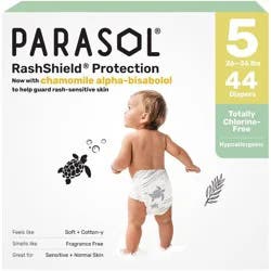 Parasol Chlorine-Free Diapers with RashShield Protection - Size 5 - 44ct