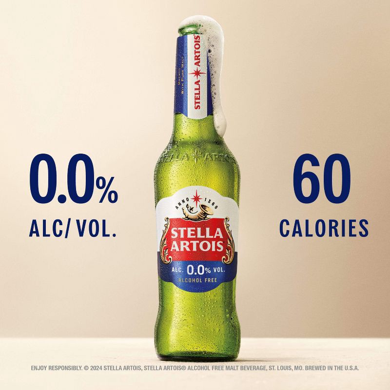 slide 3 of 13, Stella Artois Liberte Non-Alcoholic Lager - 6pk/11.2 fl oz Bottles, 6 ct; 11.2 fl oz