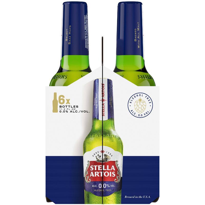 slide 11 of 13, Stella Artois Liberte Non-Alcoholic Lager - 6pk/11.2 fl oz Bottles, 6 ct; 11.2 fl oz