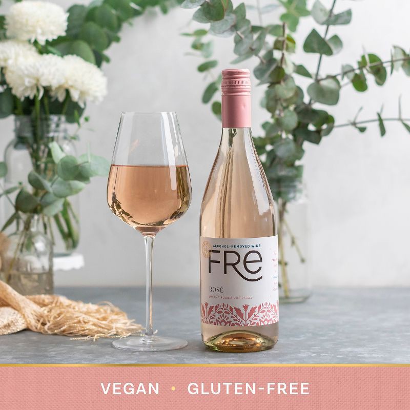 slide 7 of 9, Fre Non-Alcoholic Rose - 750ml Bottle, 750 ml