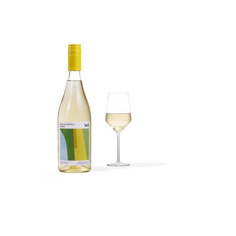 slide 2 of 4, Surely Non-Alcoholic White Wine - 750ml Bottle, 750 ml