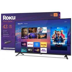 Roku 43" Select Series 4K HDR Smart Roku TV with Roku Voice Remote