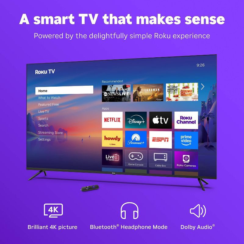 slide 3 of 11, Roku 50" Select Series 4K HDR Smart Roku TV with Roku TV Remote, 1 ct