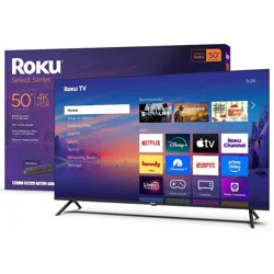 Roku 50" Select Series 4K HDR Smart Roku TV with Roku TV Remote